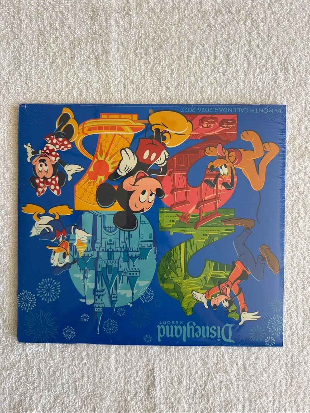 Disney Disneyland Resort 2026-2027 Calendar - Blue with Classic Characters